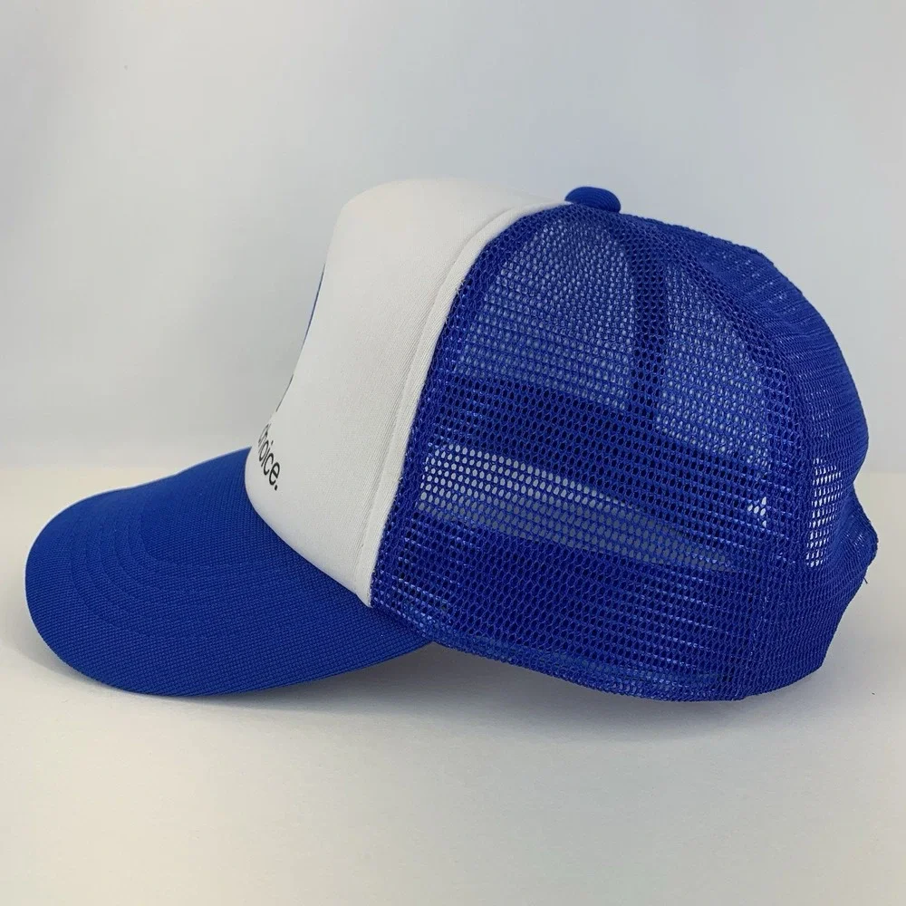 AT&T Hat The Right Choice Blue White Mesh Snapback OSFA Trucker Cap Vintage